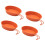 Pack of 4 Stainless Steel Plates Set Rust‑Resistant Stackable Tableware for Camping and Dining 3