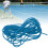 Elastic Rope 2.1mm 5m Solid Latex Blue Strong 2