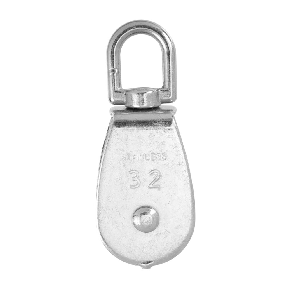 Stainless Steel Swivel Pulley Block Heavy Duty Lifting With 360 Rotation For Gym Rigging And Marine Use 9771547869221