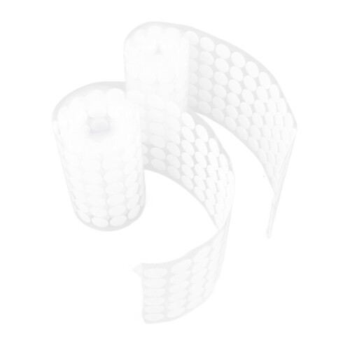 2 Rolls 504 Pairs White 1.5 cm Hook and Loop Dots 1