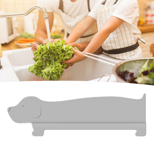 Gray Silicone Water Splash Guard, Heat Resistant 2