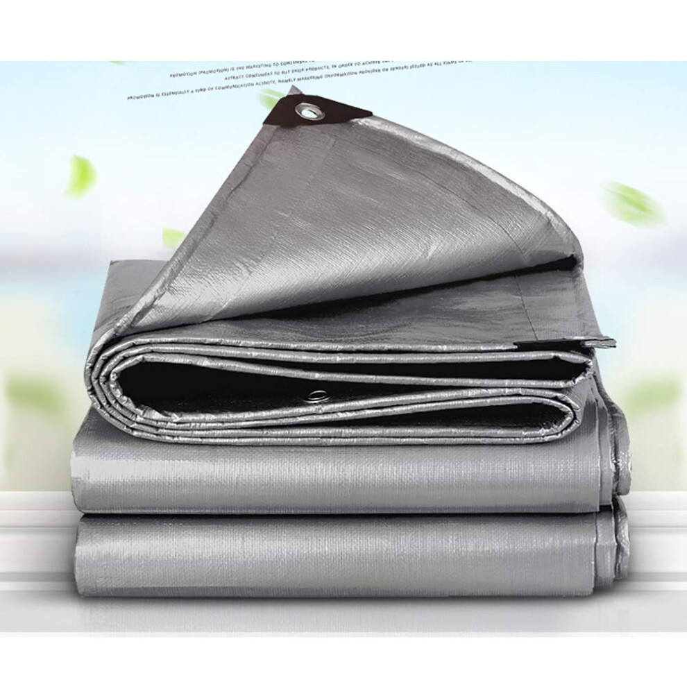 2X3m Heavy Duty Waterproof Canvas Tarp With Reinforced Grommets For Camping Construction Outdoor Use 9771547869337