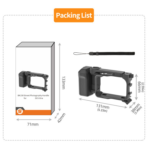 Shockproof Camera Holder With Cold Shoe Adapter For-Black Color 1