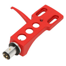 Lightweight Aluminum Record Player Headshell for Multiple-Red