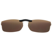52x16 ClipOn Sunglasses Brown Polarized Lenses UV Protection Easy OneHand Clip for RayBan RB5187
