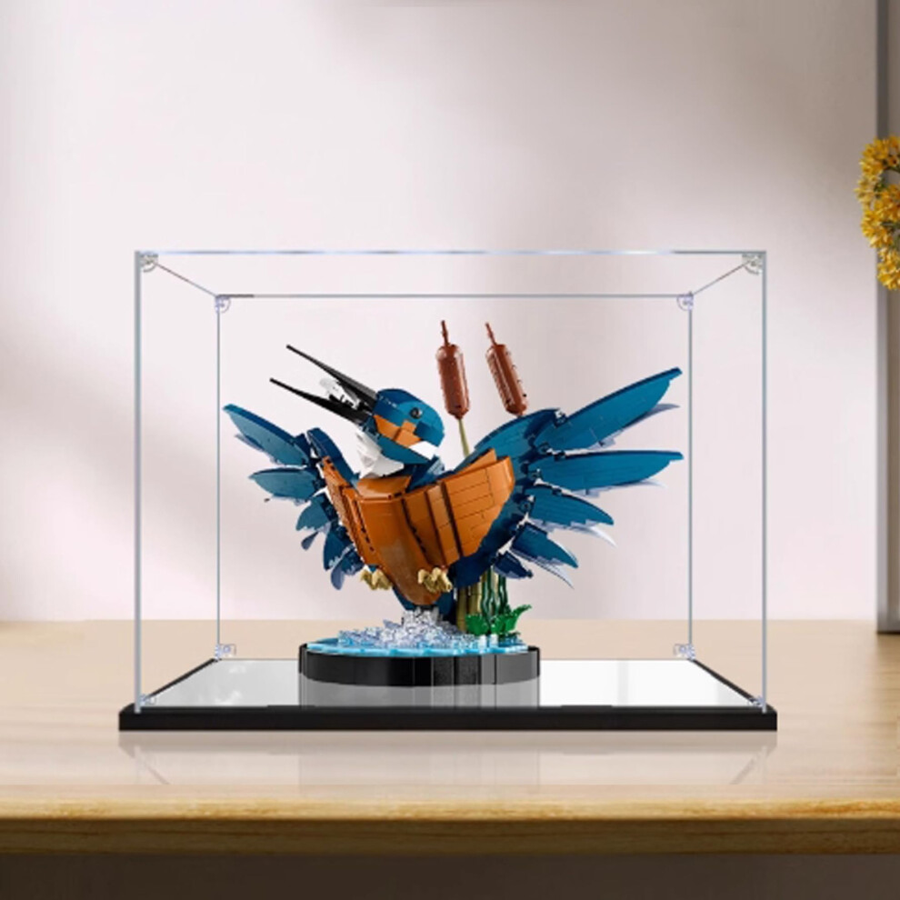 Acrylic Display Box For 10331 Kingfisher Model With 2Mm Transparent Mirror Sheet, Reflective Finish 9771547869436