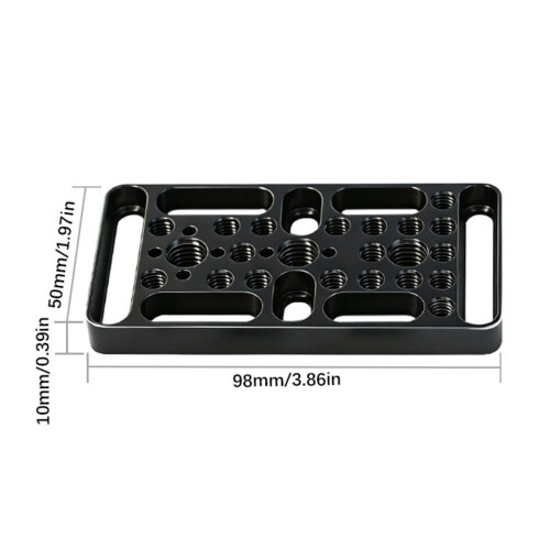 Multifunctional Camera Cheese Plate 1/4inch 3/8inch Thread Large 2