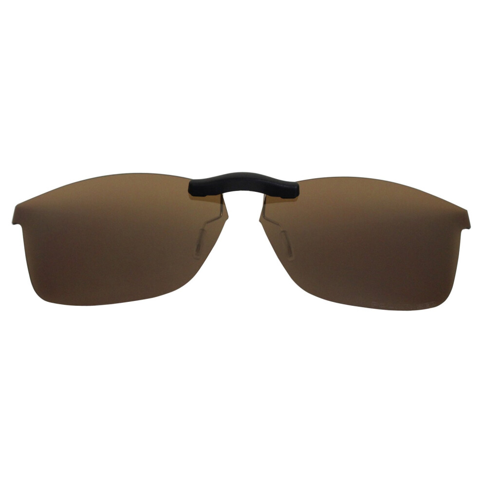 Brown Polarized Clipon Sunglasses For Rayban Rb7047 54X17 Uv Protection, Glare Reduction, Lightweight