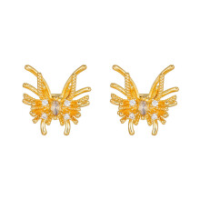 1pair Lightweight Earphone Charms Featuring Intricate-Gold