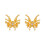 1pair Lightweight Earphone Charms Featuring Intricate-Gold 1