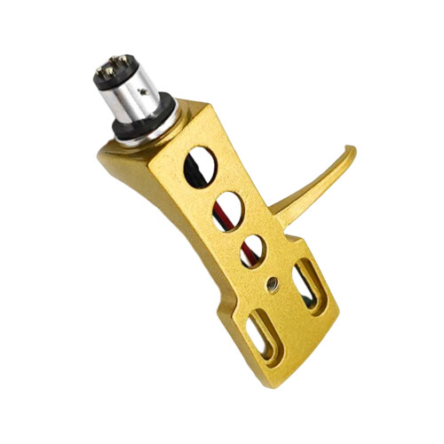 Universal Fit Aluminum Tonearm Turntable Phono Headshell-Gold