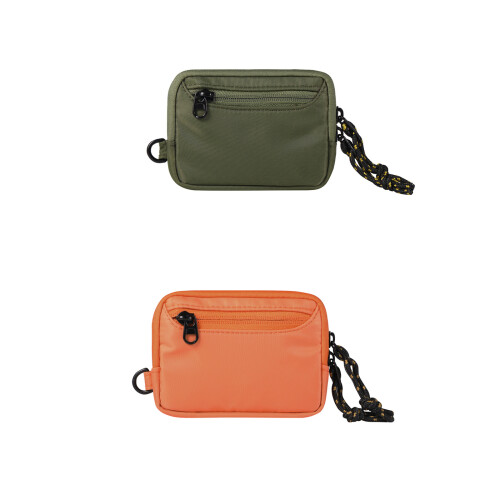 Nylon Travel Storage Pouch With Multiple Pockets For-Orange 1