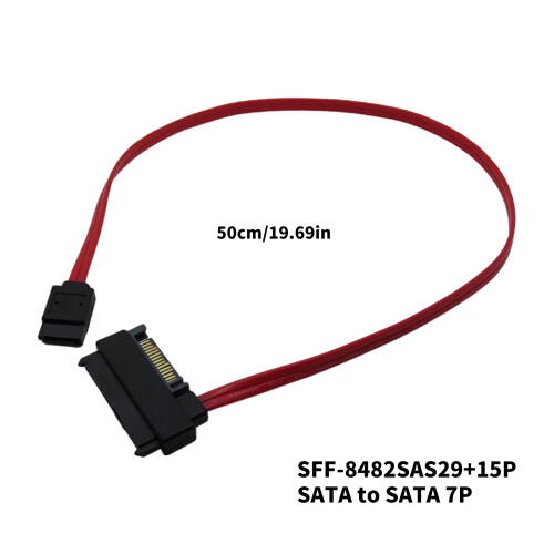 Fast Speed MINISAS SFF8482SAS29 15P To 7P Data Cable For Server 2