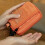 Nylon Travel Storage Pouch With Multiple Pockets For-Orange 7