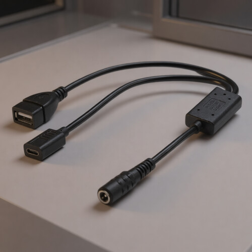Câble de chargement Compact DC5.5x2.1mm vers USB femelle, pour 1