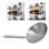 Colander Spoon 304 SS, 22cm/8.7in, 3mm Skimmer 16