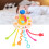 White Space-Shape Pull String Silicone Sensory Toy 15