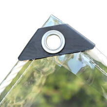 Heavy Duty Clear Waterproof Tarp 1.22M PVC Tarpaulin with Reinforced Corners and Grommets for Outdoor Use
