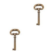2pcs Clock Winding Key Set for Grandfather and Antique Clocks, Durable Metal Build, Precision Fit