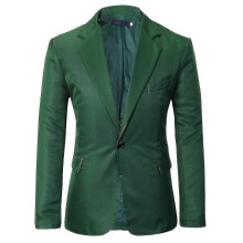 (3XL, Green) Mens Suit Jacket Fit Business Casual Blazer V_y High Quality