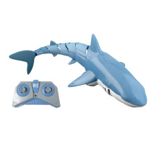 RC Shark Toy for Pool and Lake, 2.4Ghz Remote Control Shark with LED Light and Water Spray Feature