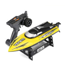 RC Speed Boat 25KM/H Speed Racing Electric Remote Control Boat with Water Cooling and Waterproof Design (Yellow)