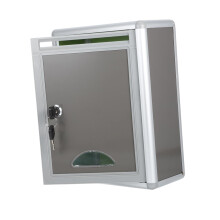 Locking Wall Mounted Mailbox, Weather Resistant Stainless Secure Drop Box for Office and Community Use