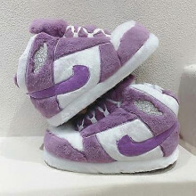 (34 44, 紫色) Funny Home Slippers Yeezy Couple Winter Warm Fuzzy Shoes Indoor Outdoor Non-Slip