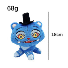 (15cm, Wearing a hat) Tiger Plush Toy Stuffed Animal Short Plush PP Cotton Filling