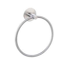 Stainless Steel Towel Ring Bathroom Towel Holder, Self Adhesive Wall Mounted, Modern Silver, Easy Install