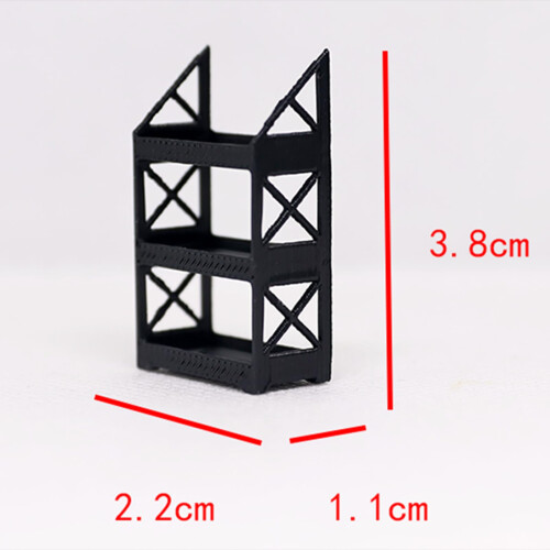2X 1/64 Scale Diecast Garage Wheel Rack Shelves, Rustproof Durable Display for Mini Diorama Workshop 1