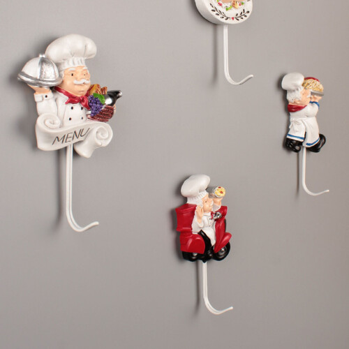 Funny Kitchen Themed Hooks Cook Utility Hangers Great For-1 1