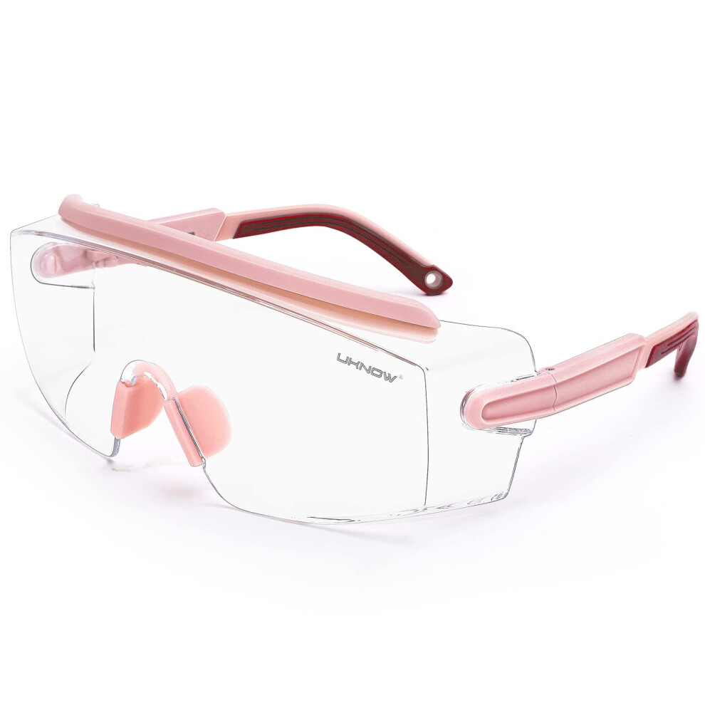 Safety Goggles Over Glasses Anti Fog Clear Wraparound Anti Scratch Protective Eyewear Ansi Z87.1 9073542013938