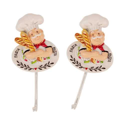 Funny Kitchen Themed Hooks Cook Utility Hangers Great For-1