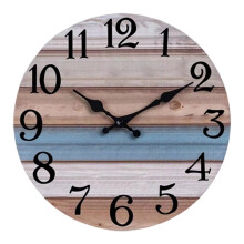 Horloge rustique pour cuisine, horloge décorative, horloge-8
