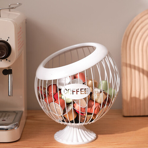 Sturdy Coffee Storage Basket Accessory for Home or Office-Pink 2