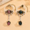Zartes Barock-inspiriertes Perlen-Spitzen-Schmuckset,-A 5