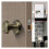 4pcs Green Zinc Alloy Door Knobs Set, Durable Matte Finish, Easy Installation, Reversible Design 1