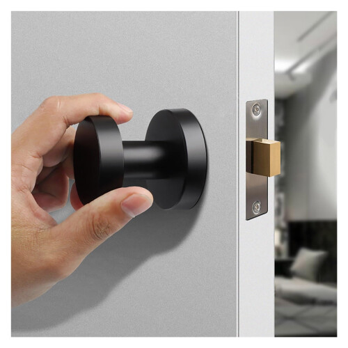 4pcs Green Zinc Alloy Door Knobs Set, Durable Matte Finish, Easy Installation, Reversible Design 1