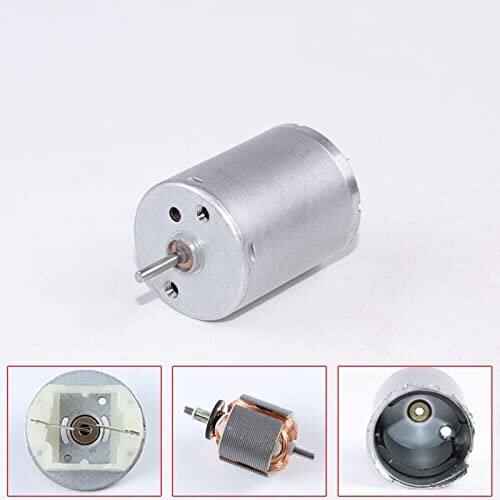 Speed Reversible DC 370 Micro Brushed Motor 6V 12V 24V for DIY Projects and Experiments 2
