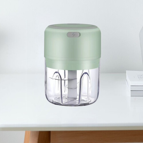 Electric Garlic Chopper 250ml Cordless Green Mini