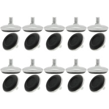 M6 Thread Adjustable Leveling Feet 30mm Anti‑Slip Furniture Leg Levelers with Rust‑Resistant Base Pack of 20
