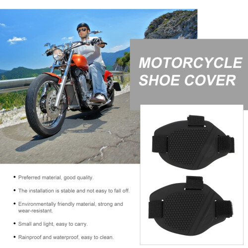 2pcs Motorcycle Gear Shift Protector AntiSlip Rubber Boot Cover Pad Shoe Scuff Protection Durable 2