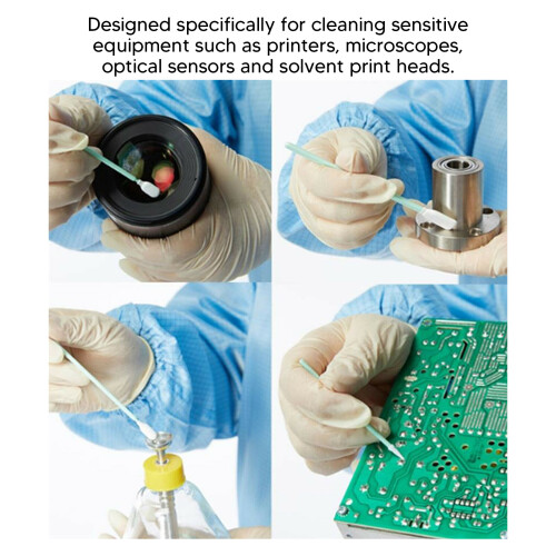 100pcs Cleaning Swab Sticks Camera Optics 5.4oz 2