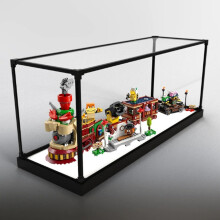 Display Case for  71437 Train Model, Black Dustproof Acrylic Box with Professional Finish