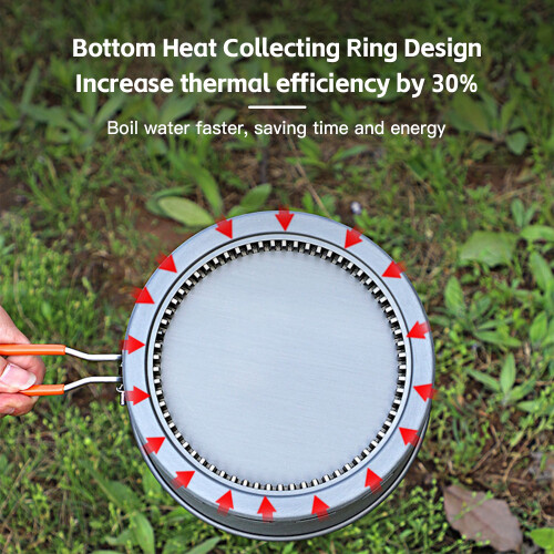1.5L/2.1L Heat Collection Pot, 13.214.6cm, Silver