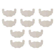U-Shaped 5 Pairs Khaki Disposable Lace Bra