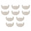 5 Pairs U-Shaped Disposable Lace Bra Khaki 1