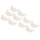5 Pairs Lace Nipple Covers D Cup Khaki Disposable 1
