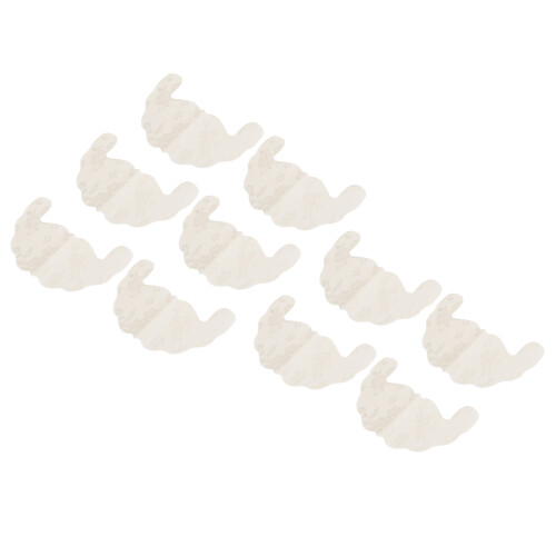 5 Pairs Lace Nipple Covers D Cup Khaki Disposable